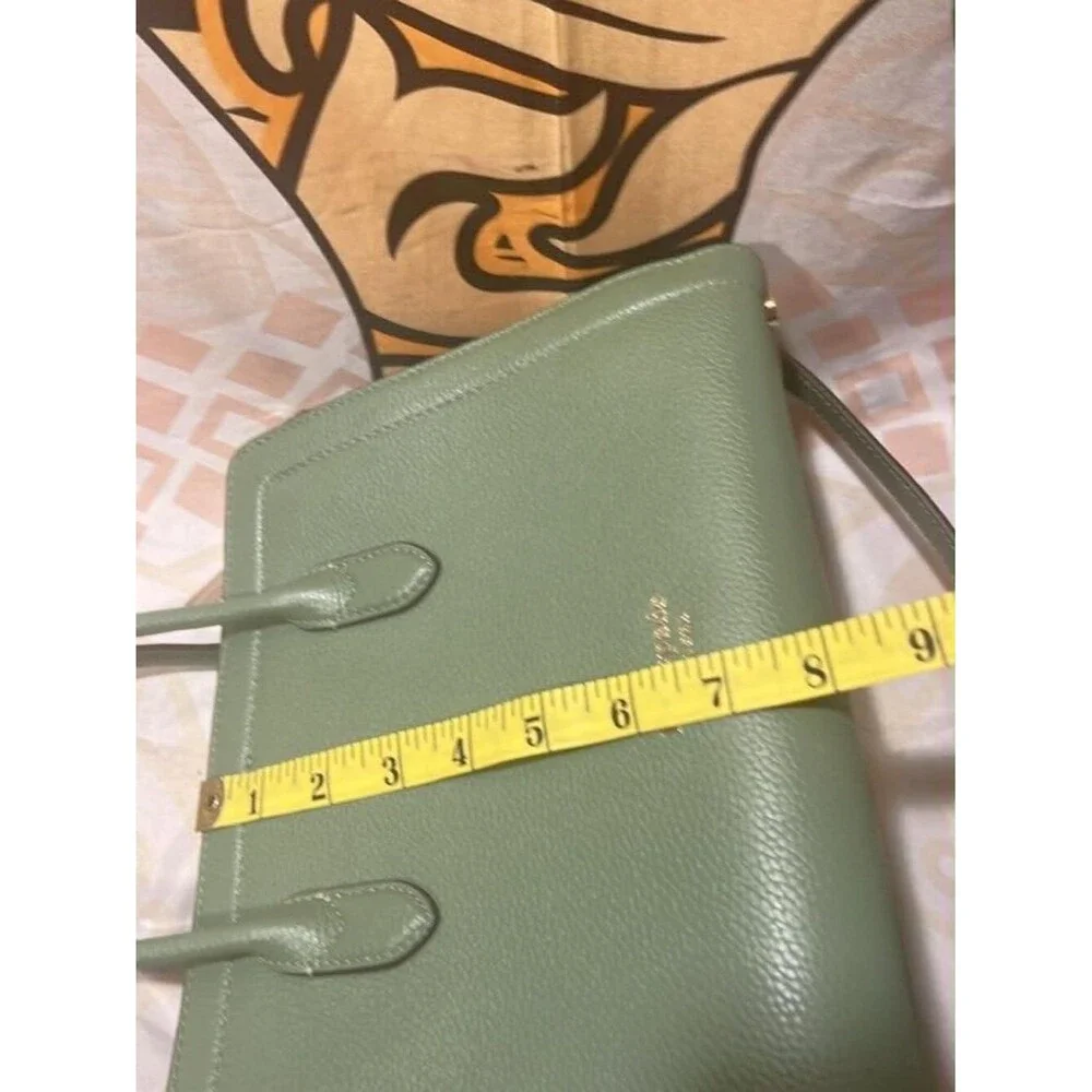 Kate Spade Knott Medium Pebbled Leather Satchel Bag - Romaine Green